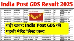 India Post GDS Result 2025 Kab Aayega