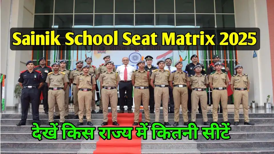 Sainik School Seat Matrix 2025